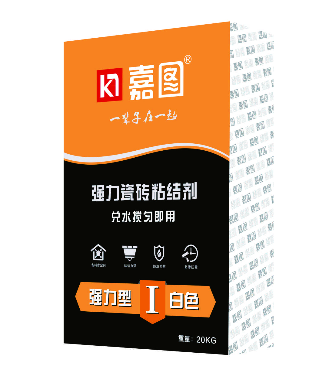嘉圖強(qiáng)力瓷磚粘結(jié)劑1型白色